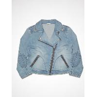 Ladies patched jacket