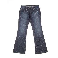 Ladies splash printed jean