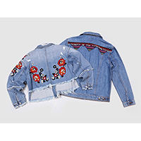 Ladies embroidered stretch jackets